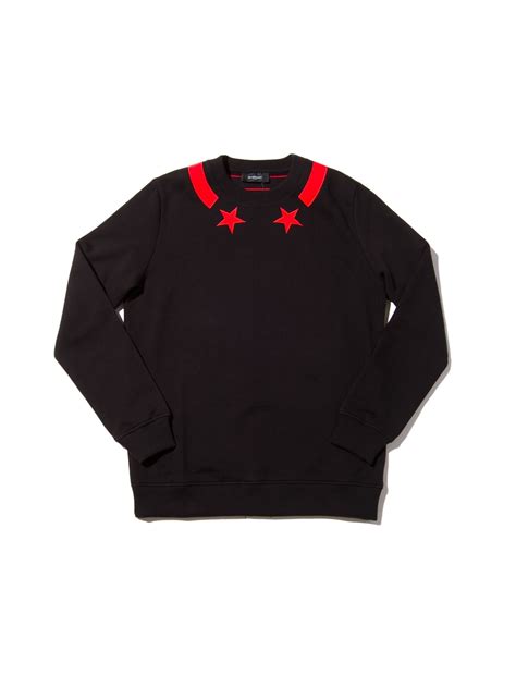 givenchy star collar jumper